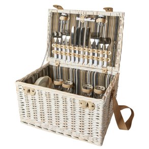 Picnickkurv til 4 Pers. - Lys Pil