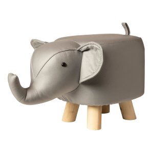 Elefant Skammel med Trben - 50 x 25 x 30 cm - Gr