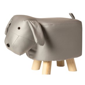 Hund Skammel med Tr�ben - 45 x 25 x 30 cm - Gr�