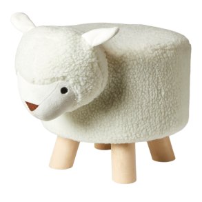 Lam Skammel med Trben - 40 x 28 x 27 cm 