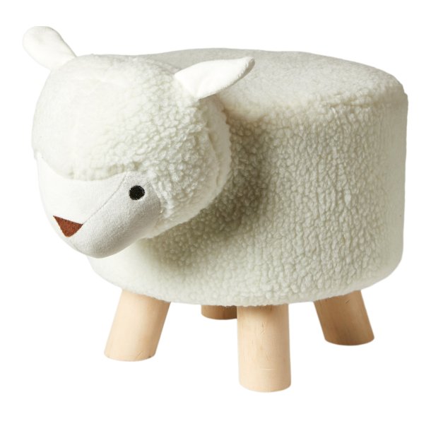 Lam Skammel med Trben - 40 x 28 x 27 cm 