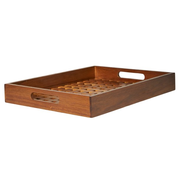 Bakke - Akacietr - Rist - 40 x 32 cm