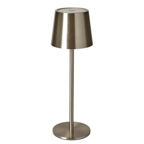 Bordlampe - Slv - LED Touch - Genopladelig - 27,5 cm