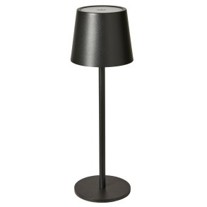 Bordlampe - Sort - LED Touch - Genopladelig - 27,5 cm