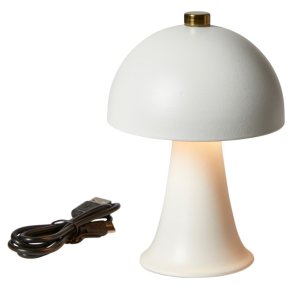 Lampe Mini LED - Touch - Genopladelig - 10 x 14 cm - Hvid