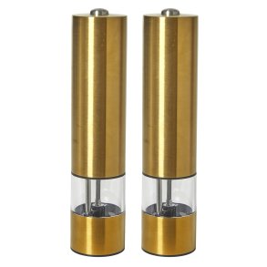 Elektrisk Salt- & Peberst - 22 cm - Guld