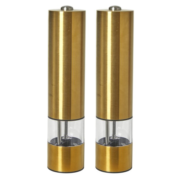 Elektrisk Salt- &amp; Peberst - 22 cm - Guld