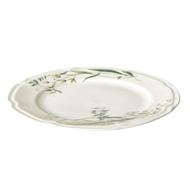 Flora Tallerken - 26 cm - Grn - Benporceln