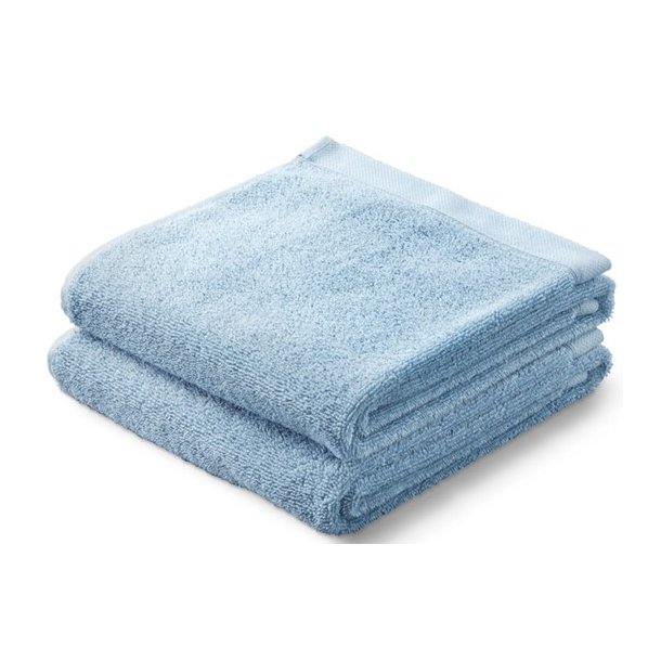 Fairtrade Hndklder - 50 x 100 cm - 520 g - 2 stk. - Lys Bl