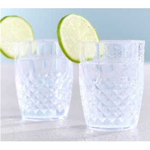 Drikkeglas - 25 cl - Klar Plast - 2 stk.