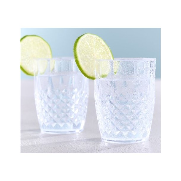 Drikkeglas - 25 cl - Klar Plast - 2 stk.