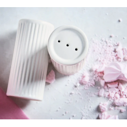 Aida Groovy Salt/Peber Strst - Hvidt