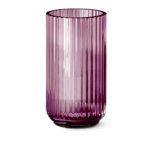 Lyngby Vasen - 20 cm - Lilla Glas 