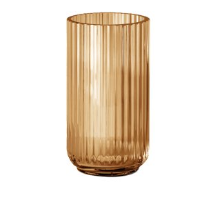 Lyngby Vasen - 20 cm - Amber Glas 