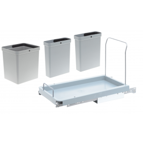 Affaldsstativ XXL med 15 l + 2 x 5 l Spande