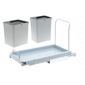 Affaldsstativ XXL med 15 l + 10 l Spande