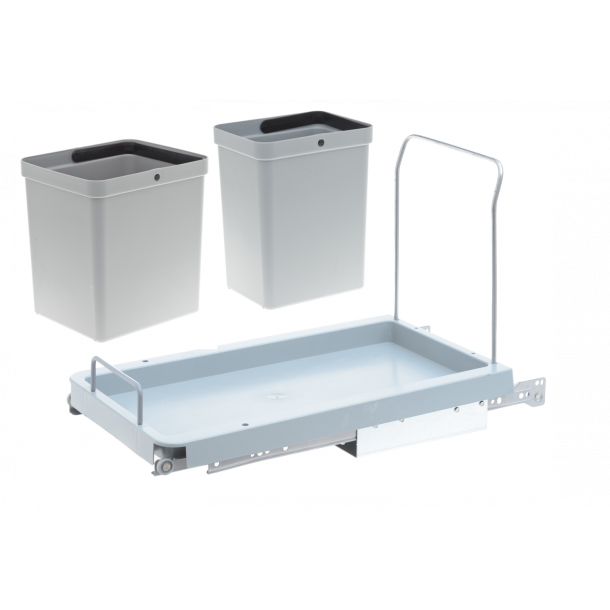 Affaldsstativ XXL med 15 l + 10 l Spande