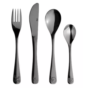 Atelier B�rnebestik Sort - 4 Dele