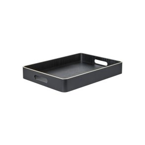 Bakke - Sort - Tr� - 37 x 26,5 x 5 cm 