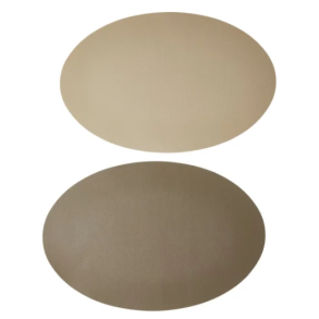Dkkeserviet - Oval - Vendbar - Bld - 30 x 45 cm - Beige/Taupe