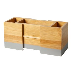 Bestikkasse Flex - 18/27 x 10 x 12 cm - Bambus