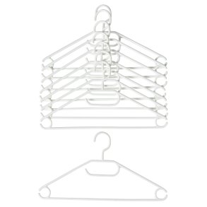 B�jler - Plast - 8 stk. - Drejeligt Hoved - Hvid