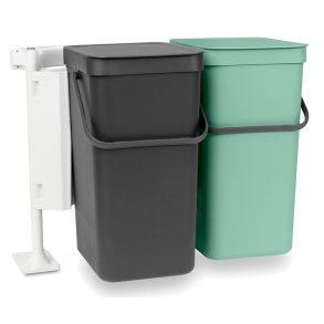 Brabantia Sort&Go Indbygningsmodul - 2 x 16 l - Gr�/Jade