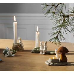 K�hler Christmas Tales Lysestage - Julekram - 8,5 cm