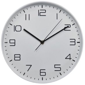 V�gur - Radiostyret - 30 cm - Hvid - Sweep Quartz Movement