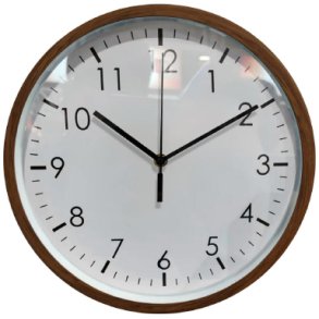 V�gur - Radiostyret - 30 cm - imiteret Tr�ramme - Sweep Quartz Movement