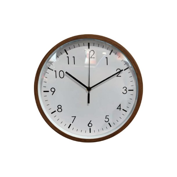 V�gur - Radiostyret - 30 cm - imiteret Tr�ramme - Sweep Quartz Movement