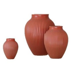 Knabstrup Vase - Riller - 12,5 cm - Coral
