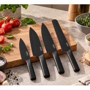 Stelton Knivs�t Pure Black 4 dele
