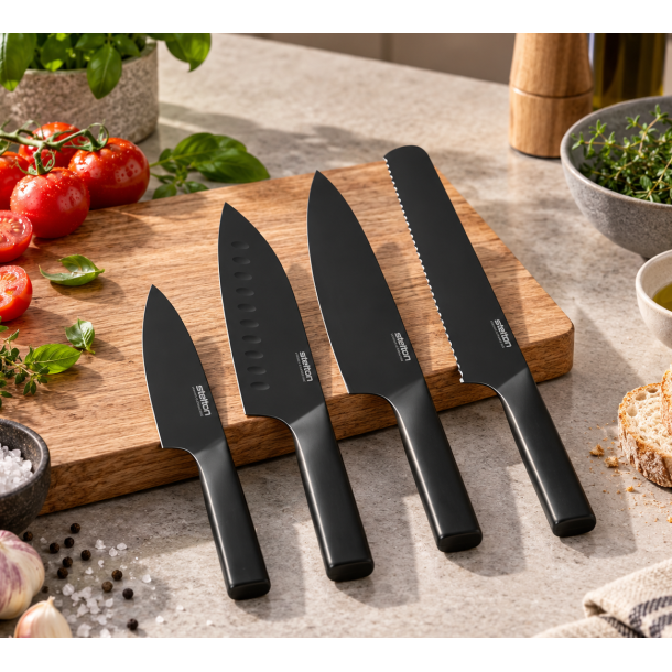 Stelton Knivs�t Pure Black - 4 Dele