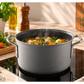Eva Trio Grey Line Gryde - 3,8 l - Keramisk Slip-Let