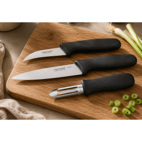 Fiskars Essential Skr�lle/Urteknivs�t - 3 Stk.