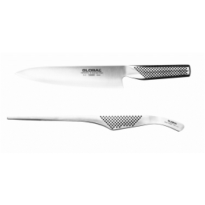 Global G-2 Chefkniv + GS-28 Stegetang
