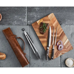 H�ws Santo BBQ-s�t - 3 Dele - Med L�deretui