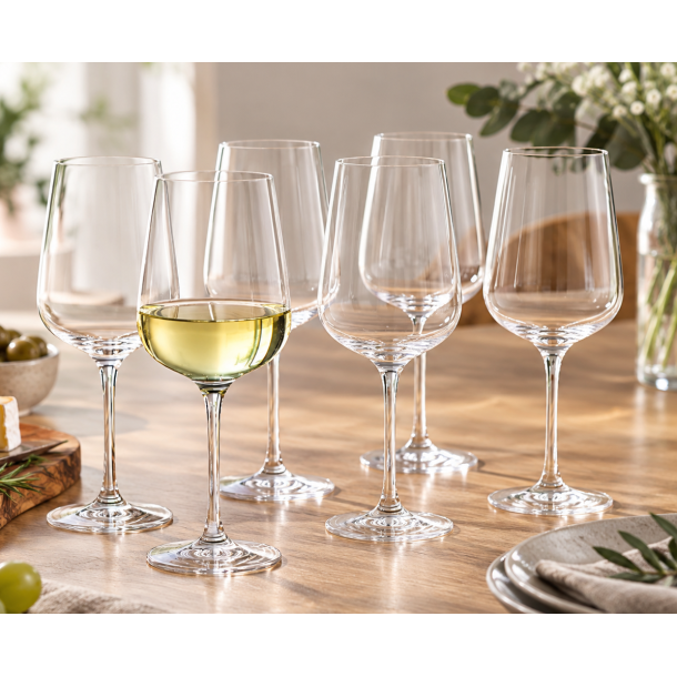 Holmegaard Bouquet Hvidvinsglas - Klar - 41 cl - 6 stk.