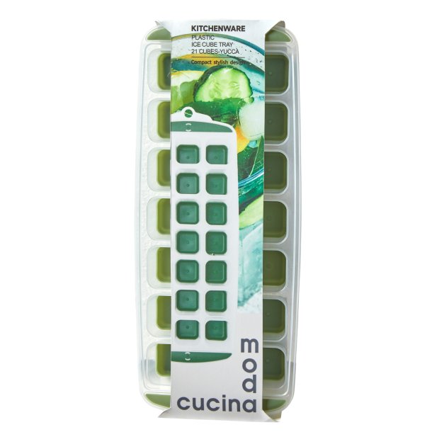 Isterningbakke Silikone -12 x 30 x 2,7 cm - Gr�n