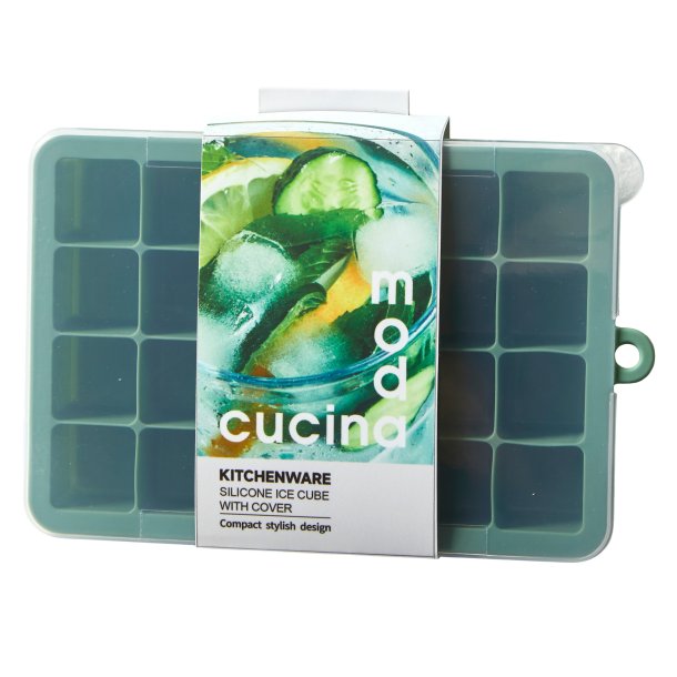 Isterningbakke Silicone med L�g - 20 x 12 x 3,5 cm 