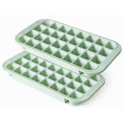 Isterningbakke - Silicone - Mint - 33 x 17,7 x 2,8 cm - 2 stk.