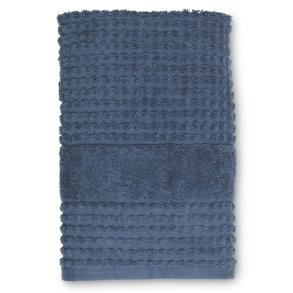 JUNA Check Hndklde - 50 x 100 cm - Mrk Bl