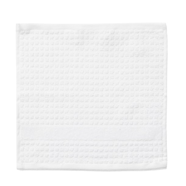 Juna Check Vaskeklud 30x30 cm - Hvid