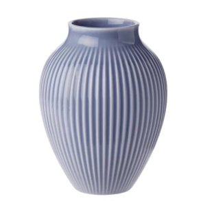 Knabstrup Vase - Riller - 12,5 cm - Lavendelbl