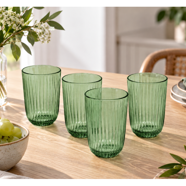 K�hler Hammersh�i Vandglas - Gr�n - 4 stk.