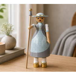 Kay Bojesen Hyrdinde - H: 20,5 cm - B�getr� - Bl�
