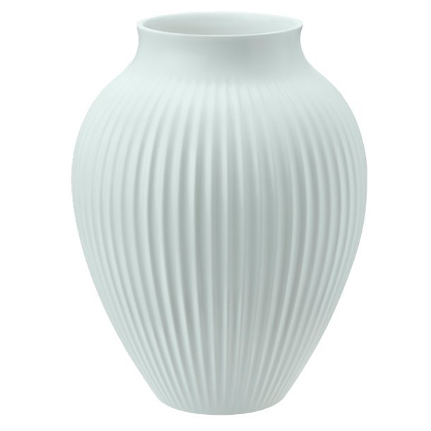 Knabstrup Vase - Riller - 20 cm - Mat Ice Blue