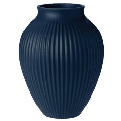 Knabstrup Vase - Riller - 27 cm - Mat Dark Blue