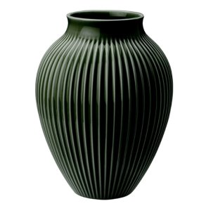 Knabstrup Vase - Riller - 27 cm - Dark Green
